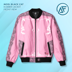 Bomber Jacket black Cat