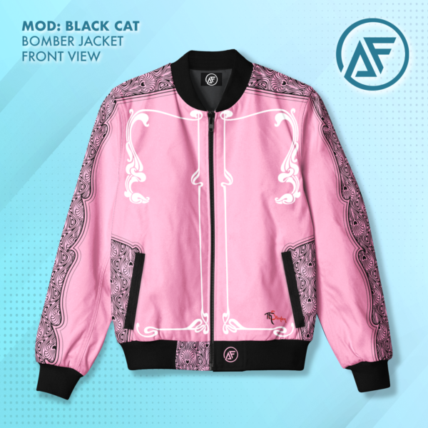 Bomber Jacket black Cat - Imagen 2