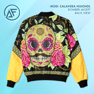 Bomber Jacket Calavera Huichol