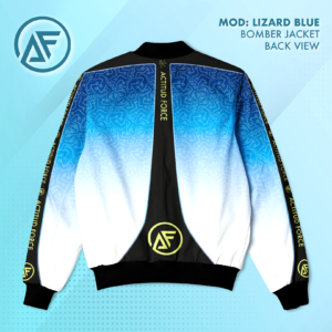 Bomber Jacket Lizard Blue