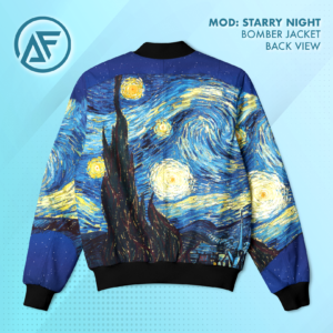 Bomber Jacket Starry Night